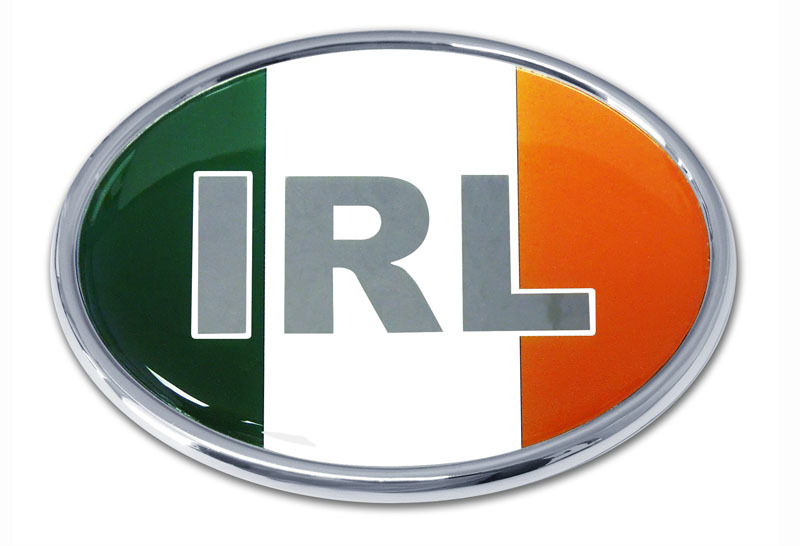 IRELAND Flag Custom License Plate IRISH Emblem PAINT Version II